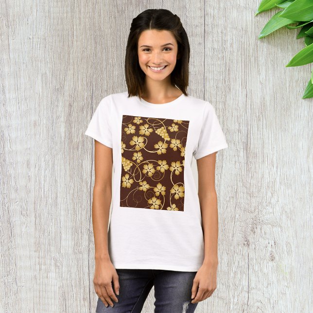 Grapevine Background Womens T-Shirt (Creator Uploaded)