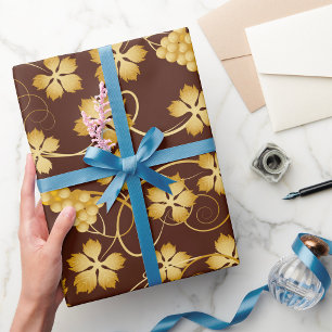 Grapevine Background Wrapping Paper