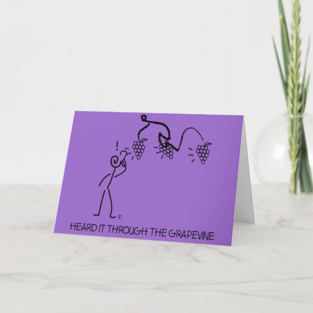 GRAPEVINE CARD (Front)