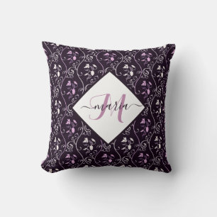 grapevines personalised throw pillow
