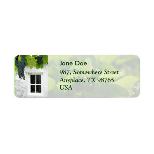 Grapevines Return Address Label