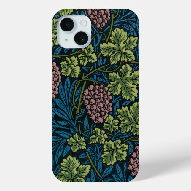  Grapevines with clusters of pink grapes  Case-Mate iPhone Case (Back)
