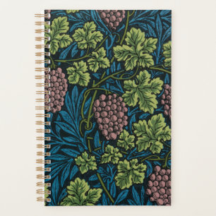 Grapevines with clusters of pink grapes Planner