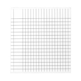 Graph Column Lined Chart Notepad