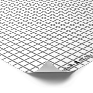 Graph Line Grid Paper Sheet For Math or Drawing Poster
