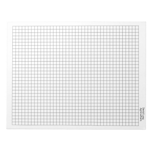 Graph Paper Pad Personalised  (Front)
