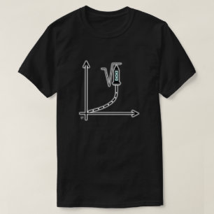 graph&rocket symbol of science T-Shirt