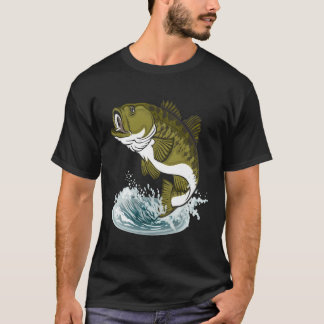 Graphic 365 Bass Fish Fishing T-Shirt