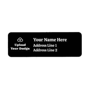 Graphic and Text Design Return Address Label