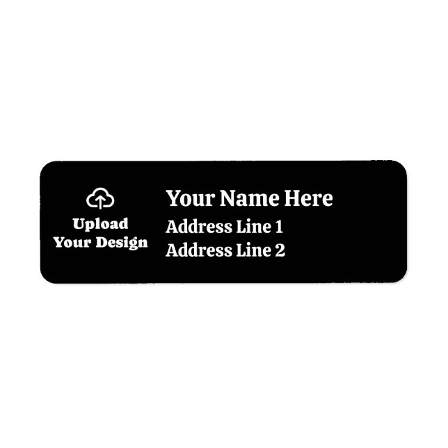 Graphic and Text Design Return Address Label (Front)