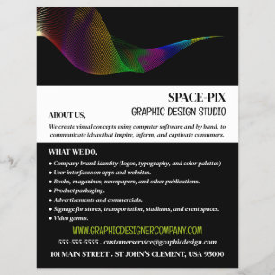 Graphic Art Design, Graphic Designer Advertising Flyer