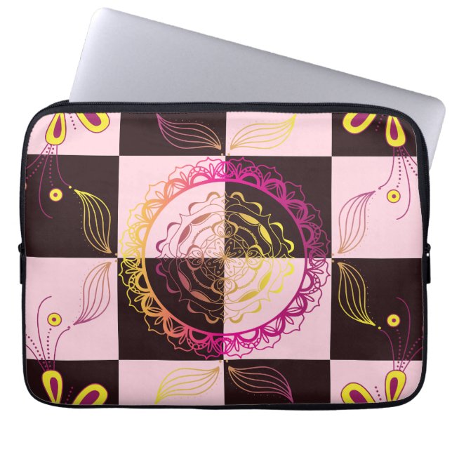 Graphic Art, Mystic Chequerboard Laptop Sleeve (Front)