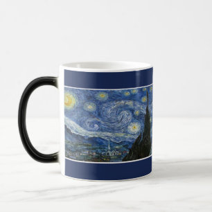 Graphic Art & Watercolor Starry Night Van Gogh Art Magic Mug