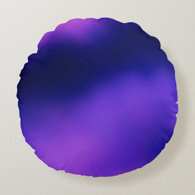 graphic blur modern texture colourful abstract dig round cushion (Front)