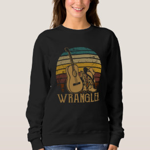 Graphic Bull Skull Cute Cactus Retro Wranglers Mus Sweatshirt