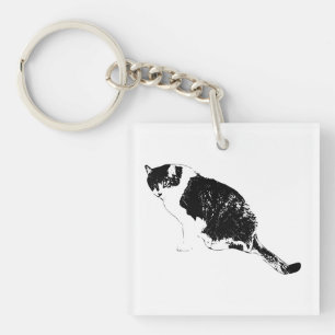 Graphic Cat Keychain Delivers Brisk Daily Style