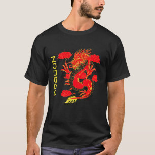 Graphic Chinese Dragon Style T-Shirt