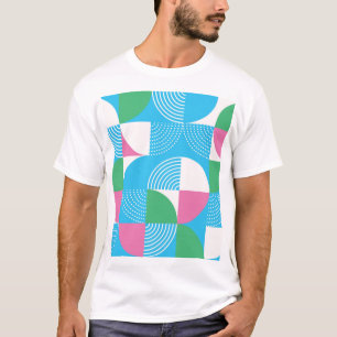 Graphic circles: vintage seamless motif. T-Shirt
