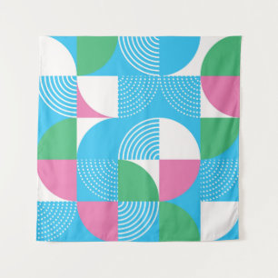 Graphic circles: vintage seamless motif. tapestry