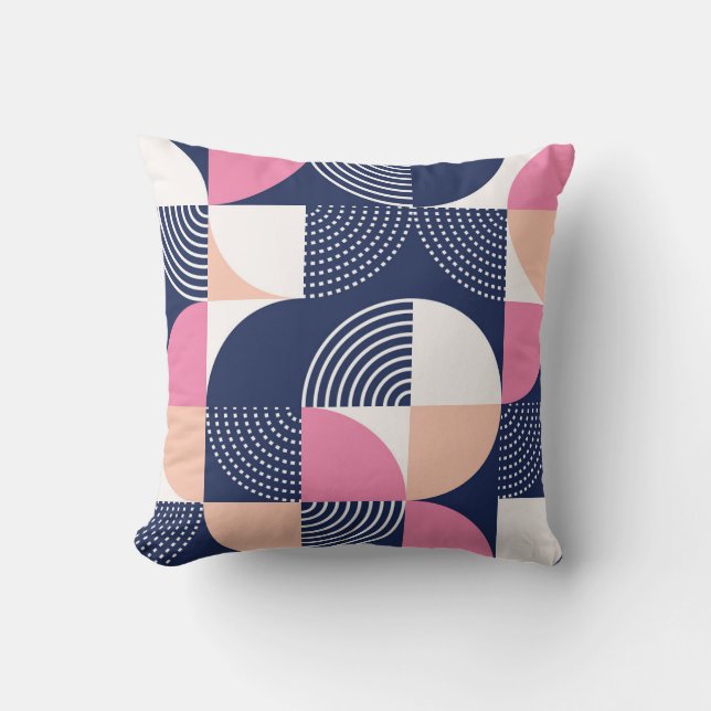 Graphic Circles Vintage Seamless Pattern Cushion (Front)