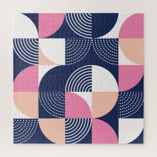 Graphic Circles Vintage Seamless Pattern Jigsaw Puzzle