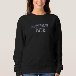Graphic Colored Saying Grandma Of Twins Sweatshirt