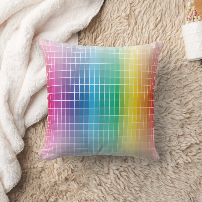 Graphic Colour Colour Table Spectrum Palette Ombre Cushion (Blanket)