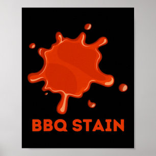 Graphic Colourful Bbq Stain Art 1  Poster