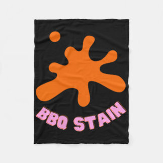 Graphic Colourful Bbq Stain Art  Fleece Blanket