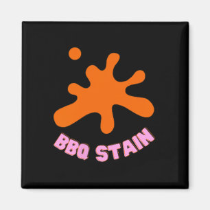 Graphic Colourful Bbq Stain Art Magnet