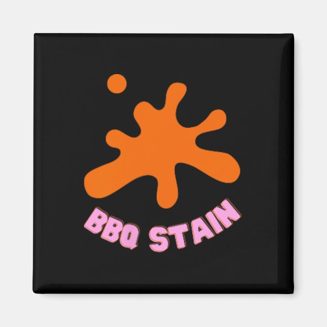 Graphic Colourful Bbq Stain Art  Magnet (Front)