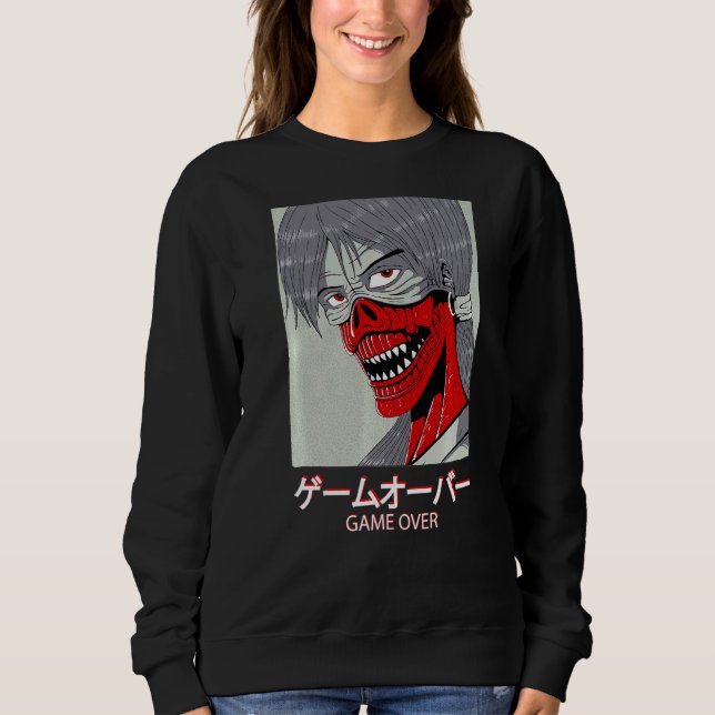 Graphic Demon Devil Harajuku Aesthetic Tokyo  1 Sweatshirt (Front)