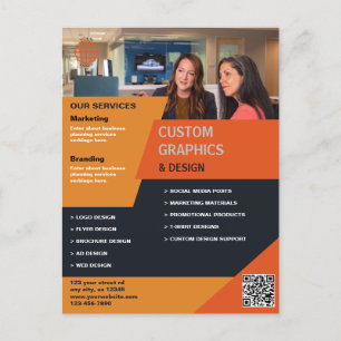 Graphic Design Business Postcard