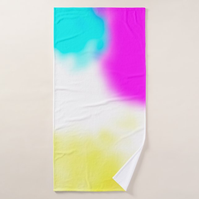 graphic design digital blur background texture col bath towel (Bath Towel)