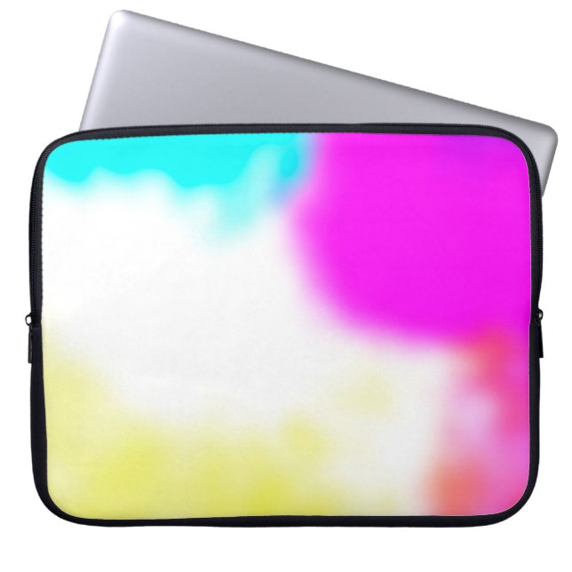 graphic design digital blur background texture col laptop sleeve (Front)
