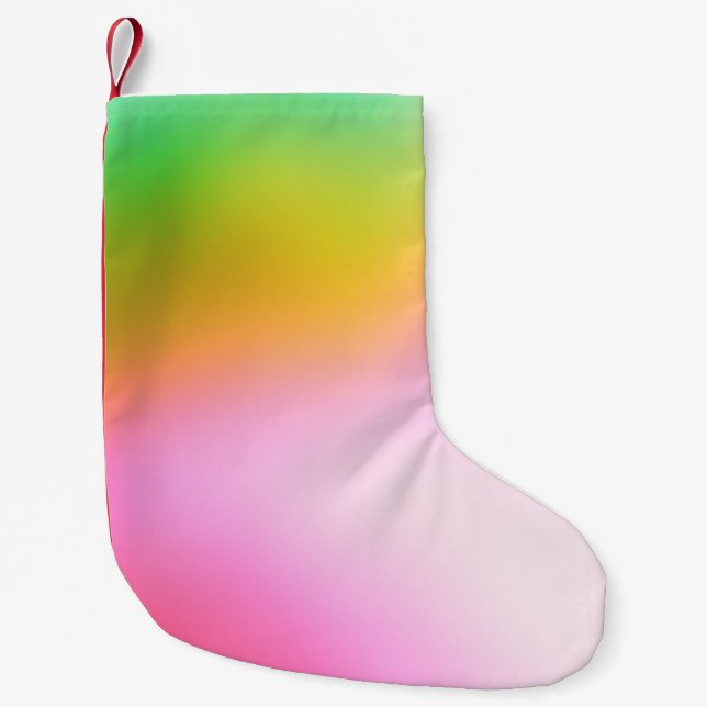 graphic design digital blur background texture col small christmas stocking (Front)