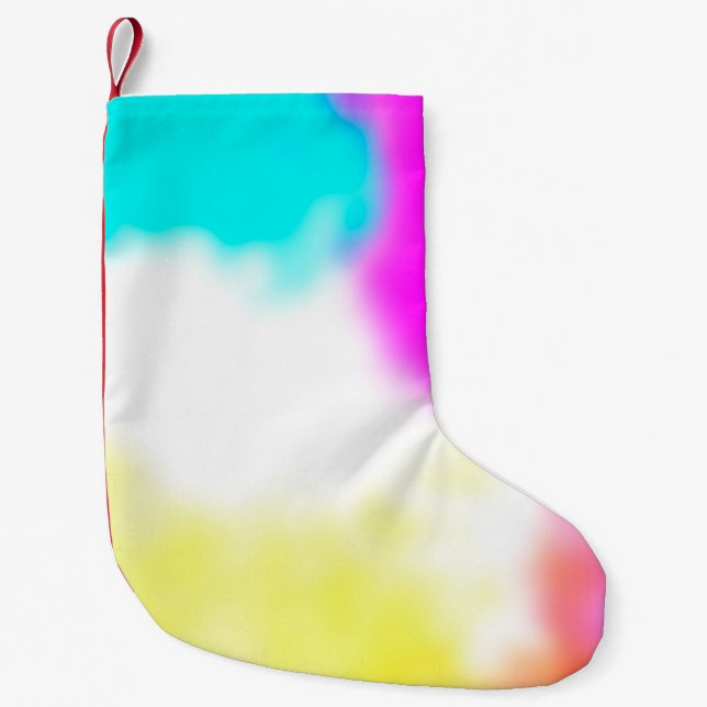 graphic design digital blur background texture col small christmas stocking (Front)