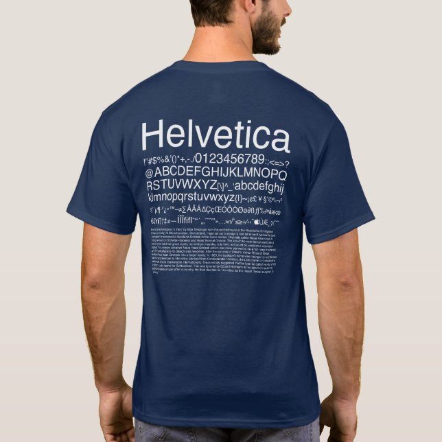 Graphic Design_Helvetica_02 T-Shirt (Back)