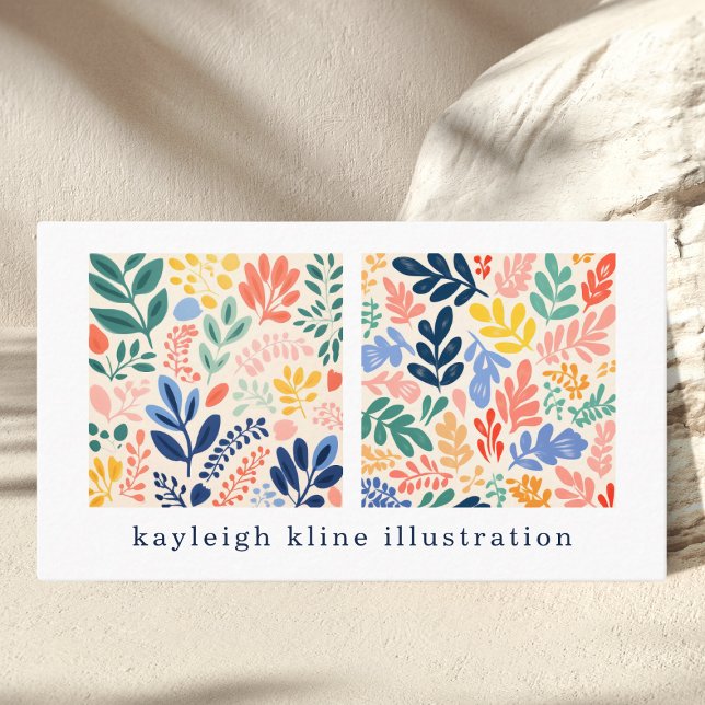 Graphic Design Illustration Artist Profile Business Card (Creator Uploaded)