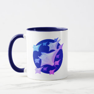Graphic Design Manta Ray Lover Mug