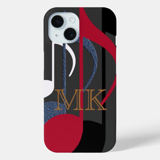 graphic-design of music-notes personalised Case-Mate iPhone case (Back)