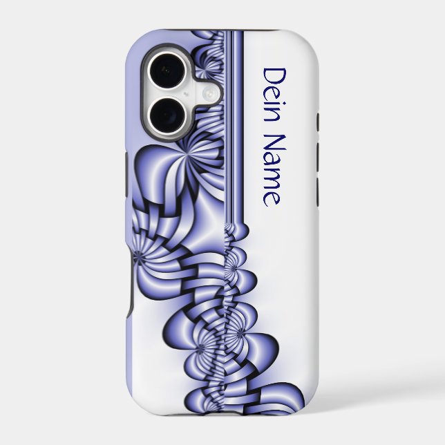 Graphic Design Pattern - white blue + your text (Back)