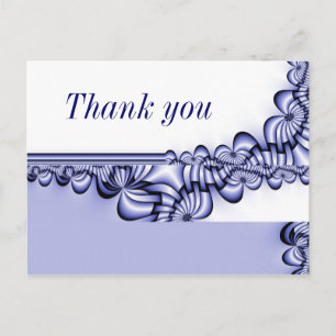 Graphic Design Pattern - white blue + your text Postcard
