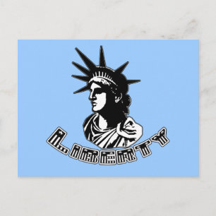 Graphic Design Statue of Liberty Products Postcard