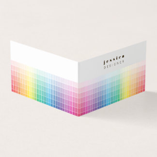 Graphic Designer Colour Swatch Palette Sample Business Card
