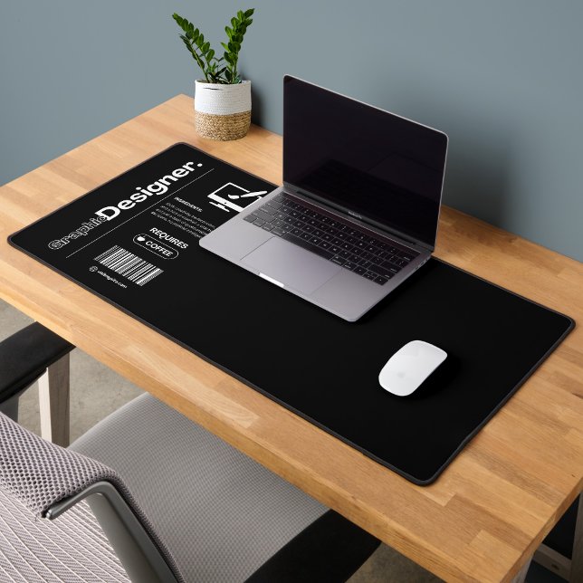 Graphic Designer – Funny Work Humour, Office Gift Desk Mat (Creator Uploaded)