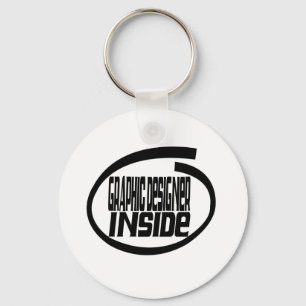 Graphic Designer Inside Key Ring