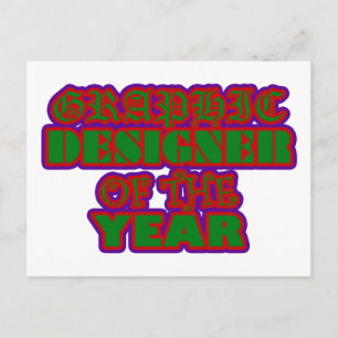 Graphic Designer of the Year! Postcard