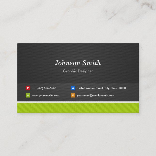 Graphic Designer - Professional and Premium Business Card (Front)