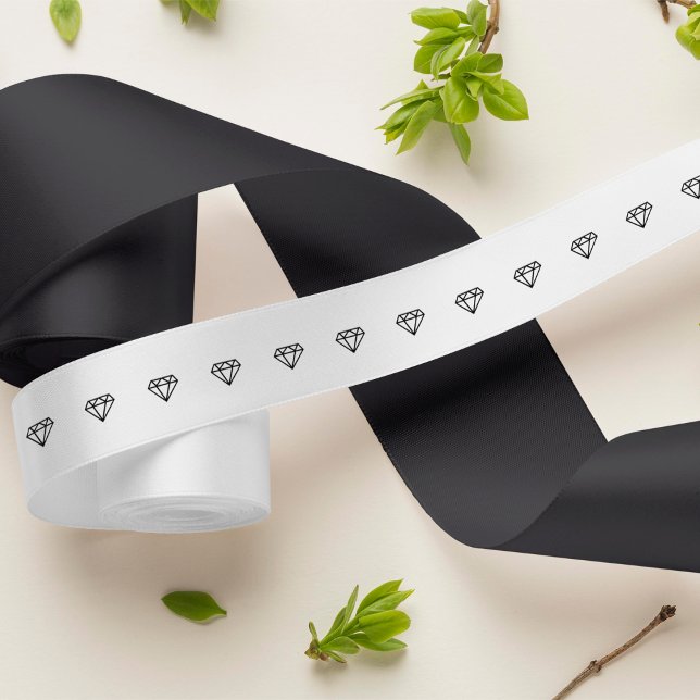 Graphic Diamond Print Satin Ribbon (Creator Uploaded)